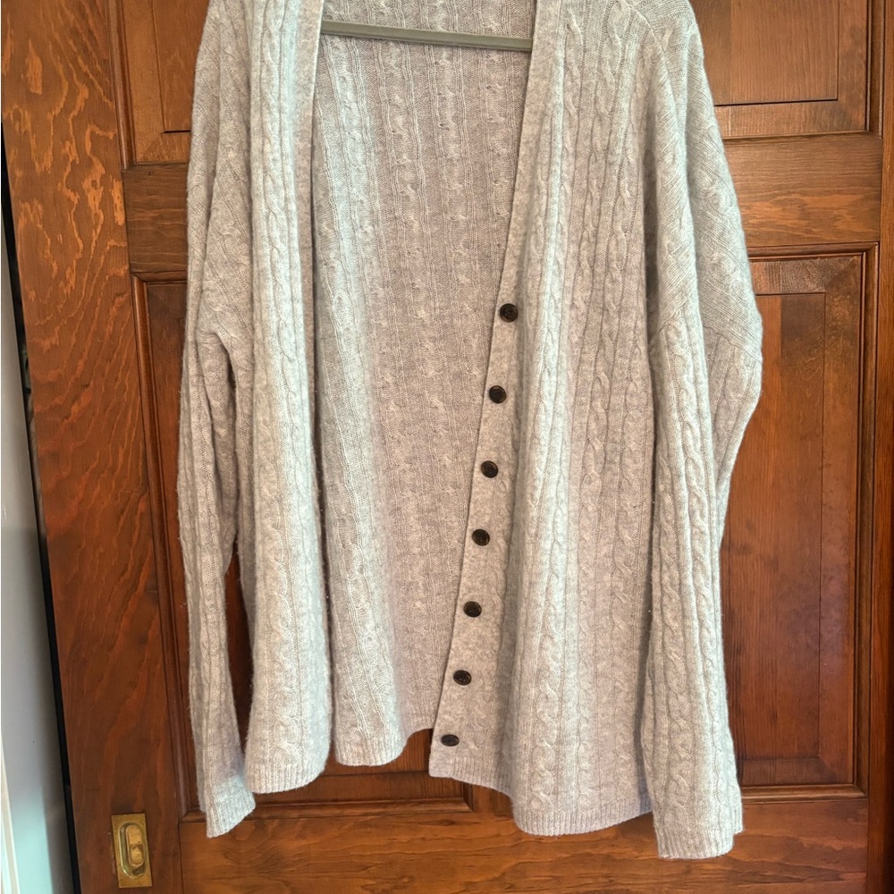 Reformation Gray Cable Knit sweater